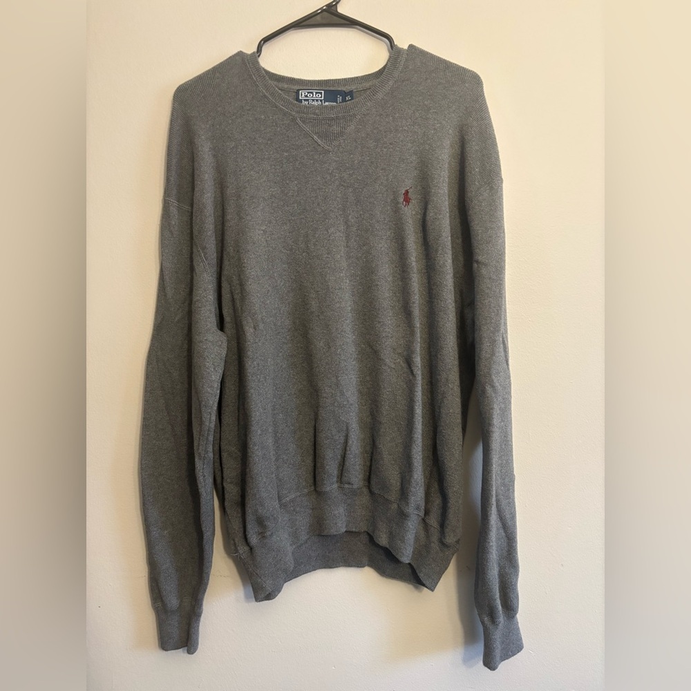 Polo by Ralph Lauren Charcoal V-Neck Sweater